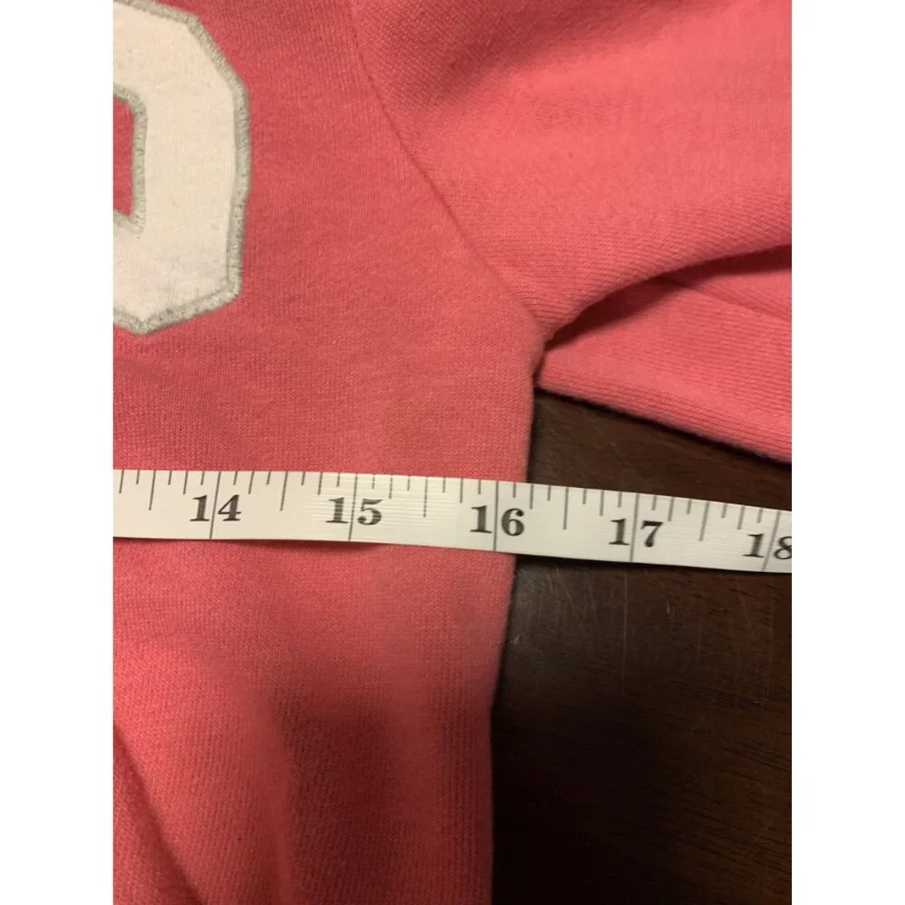 Gap Kids XL (12) Pink Hooded Sweatshirt White Embroidered Logo Full Zip‎